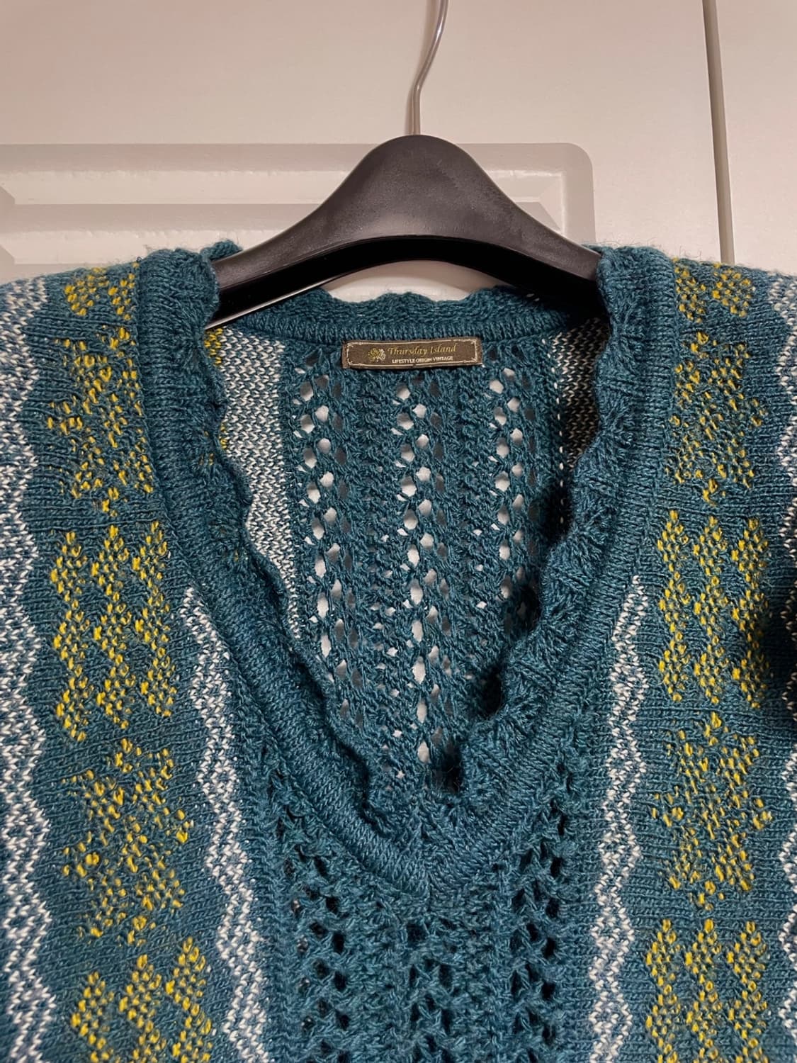 써스데이아일랜드 니트 조끼 상품이미지4