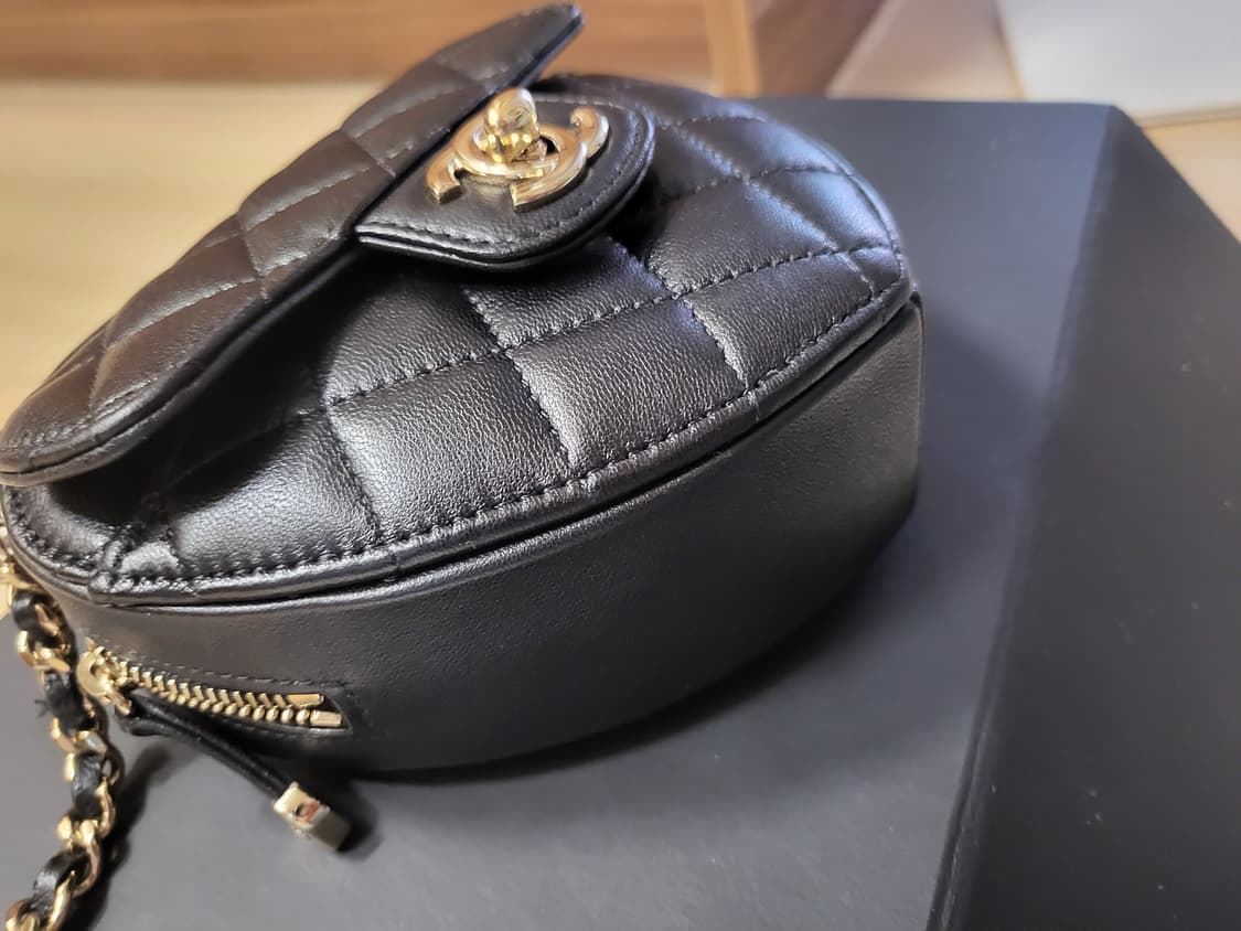 정품 샤넬 하트백 스몰 블랙 상품이미지6