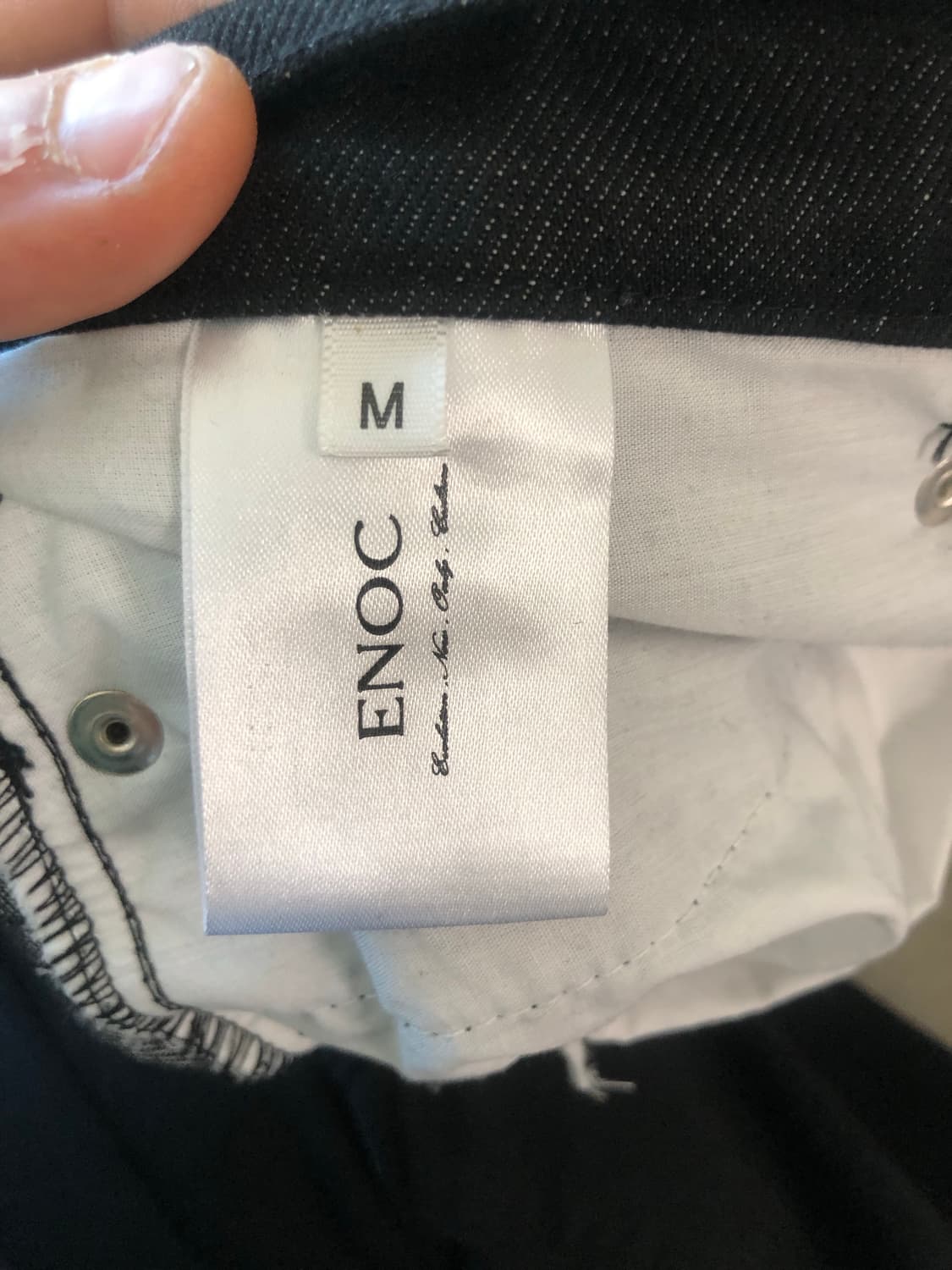 ENOC 블랙 컷아웃 청바지 30~32 size 상품이미지5