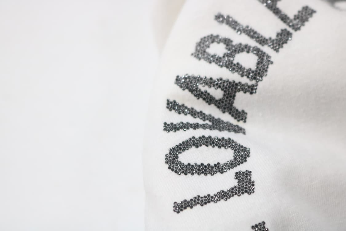 디즈니 00s 빈티지 미니마우스 큐빅 로고 링거 반팔 티셔츠 (M) 상품이미지5