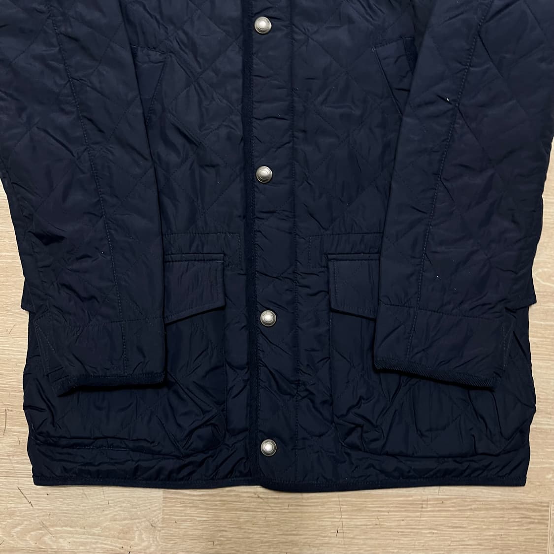 유에스 폴로 에센  코듀로이 카라 퀼팅자켓 [네이비] M/95 상품이미지3