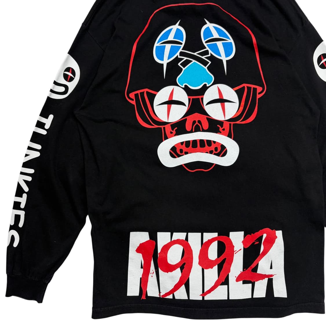 AKIRA 아키라 빈티지 프린팅 블랙 롱슬리브 L 상품이미지6