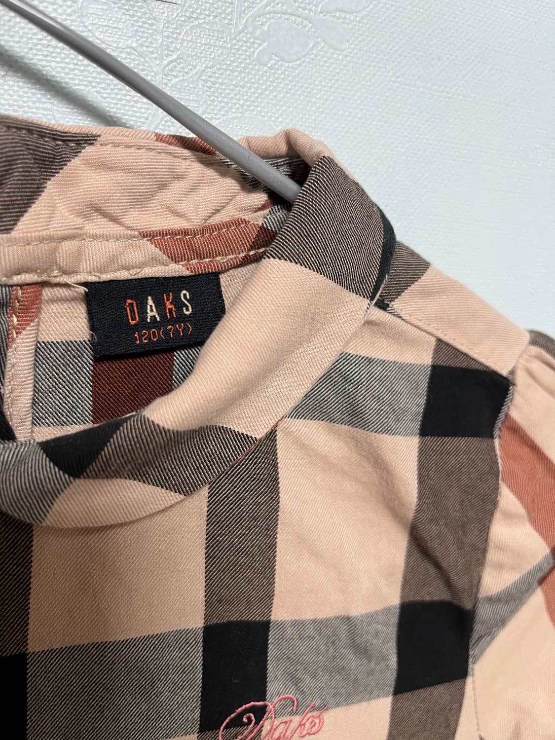 닥스 키즈 체크무늬 긴팔 원피스 상품이미지6