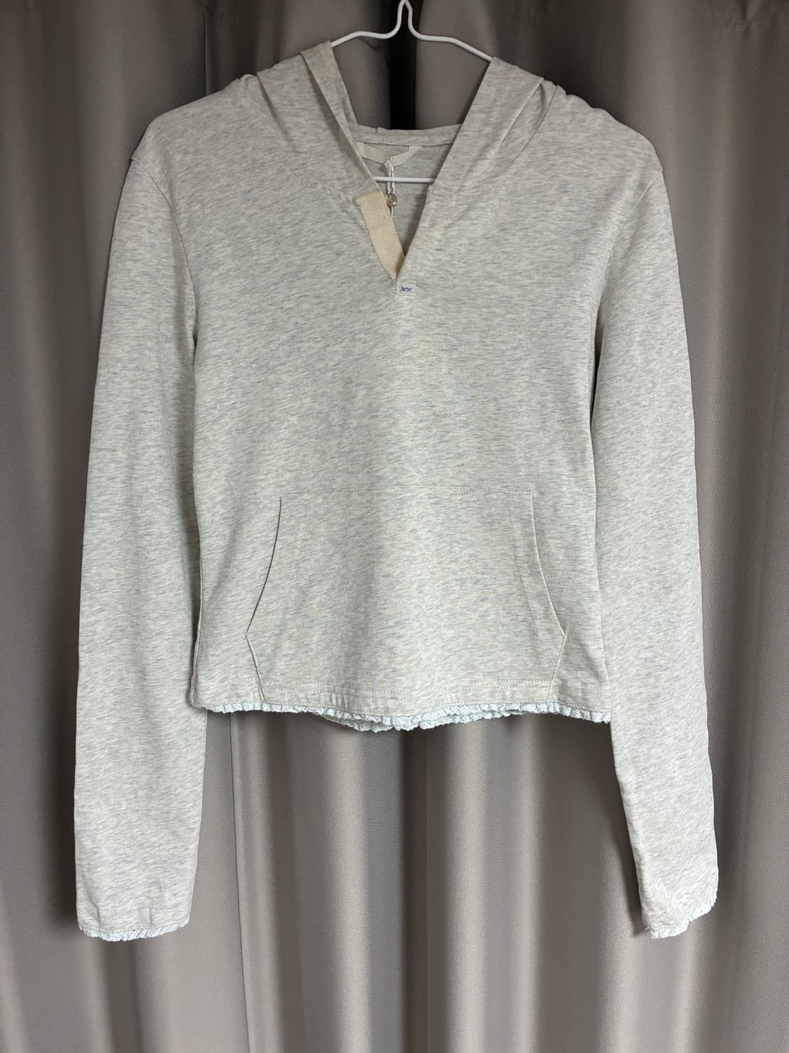 HANE 하네 이모셔널 레이스 후디 오트밀 S 상품이미지8