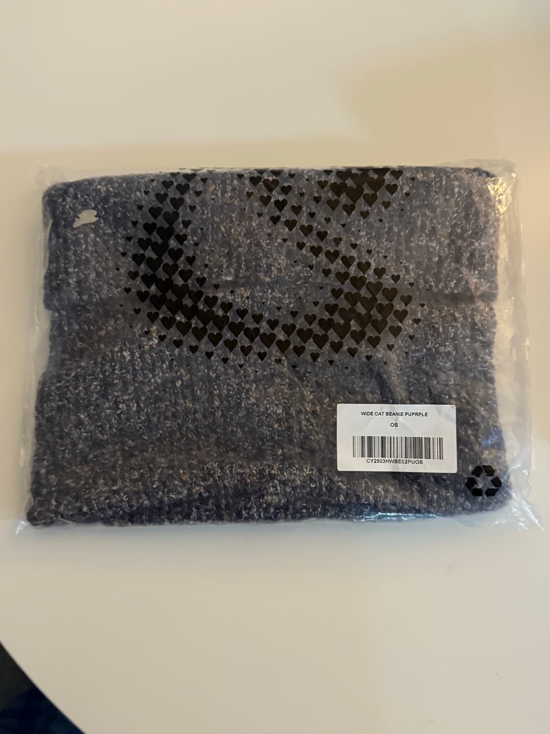 코이세이오 와이드 캣 비니 퍼플 상품이미지5
