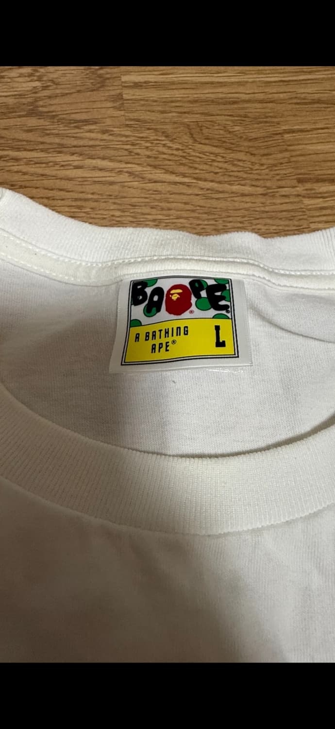 베이프(BAPE) 반팔 흰색L 상품이미지3