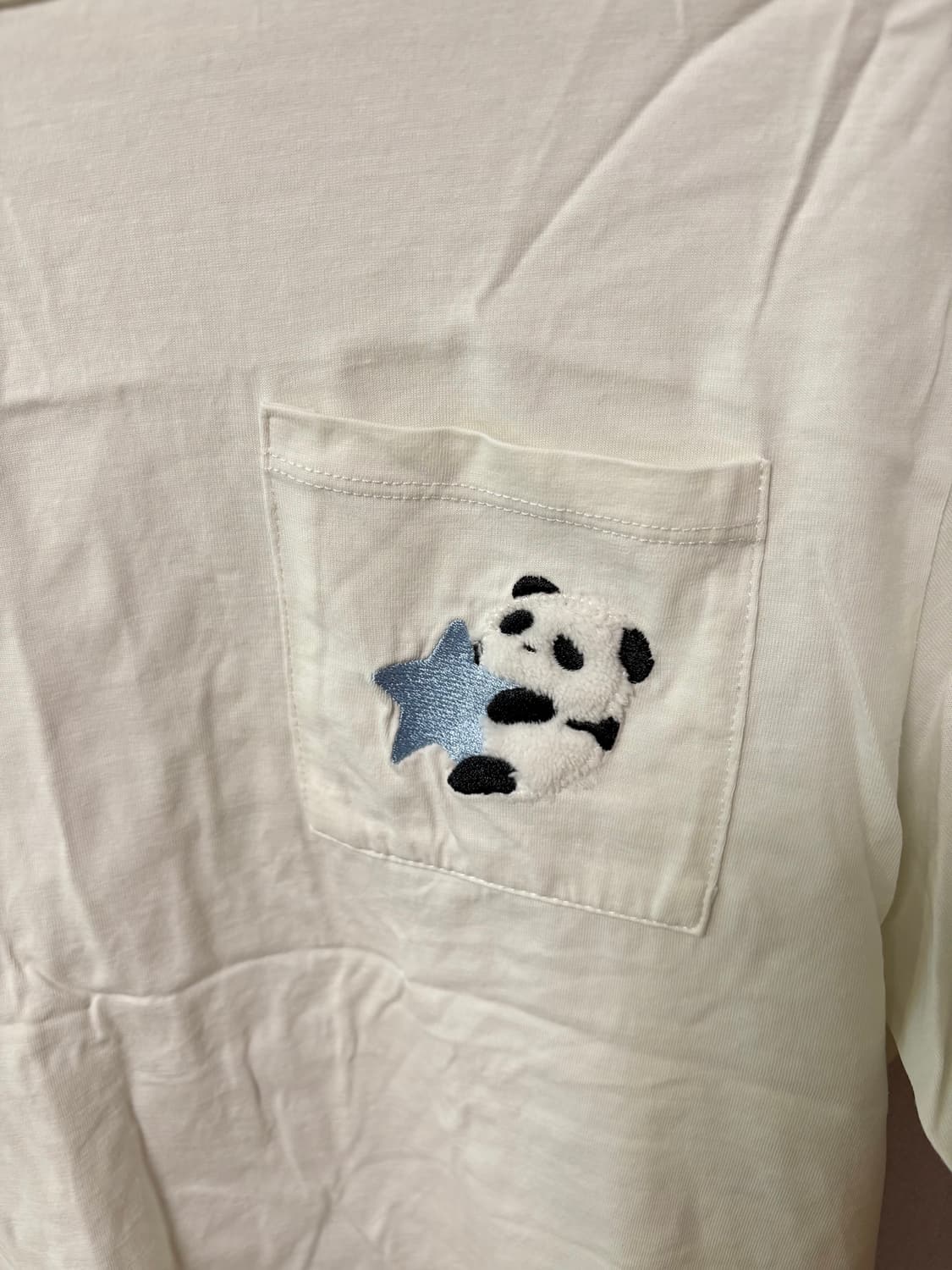 판다 별 반팔 티셔츠 일본 빈티지 모리걸 상품이미지2