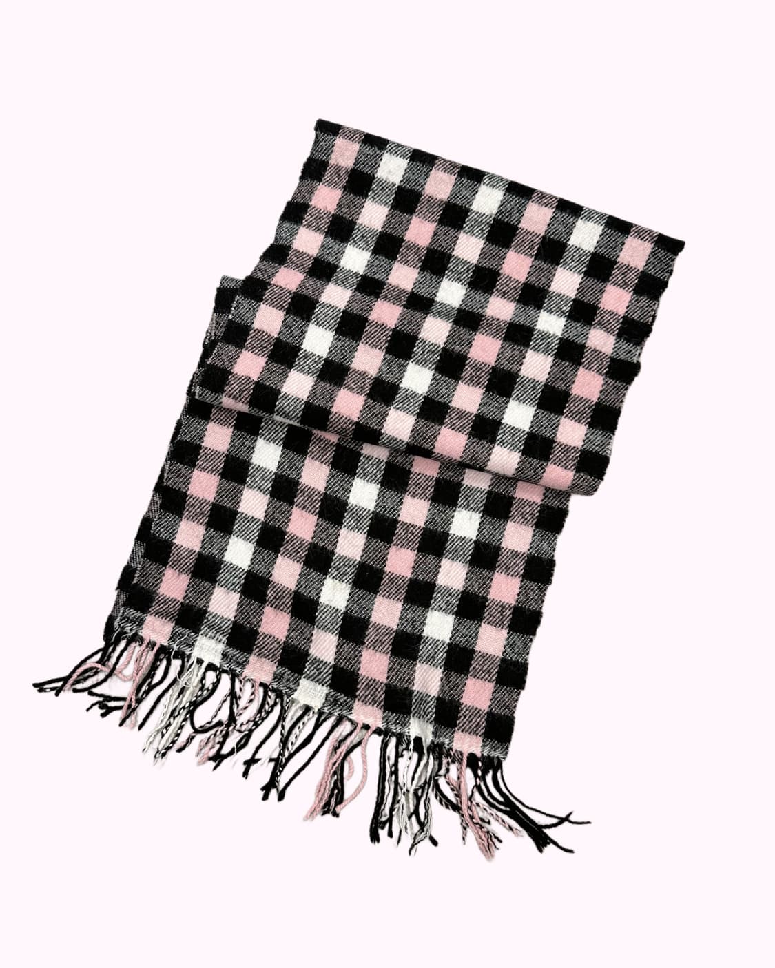 black pink check muffler 상품이미지1