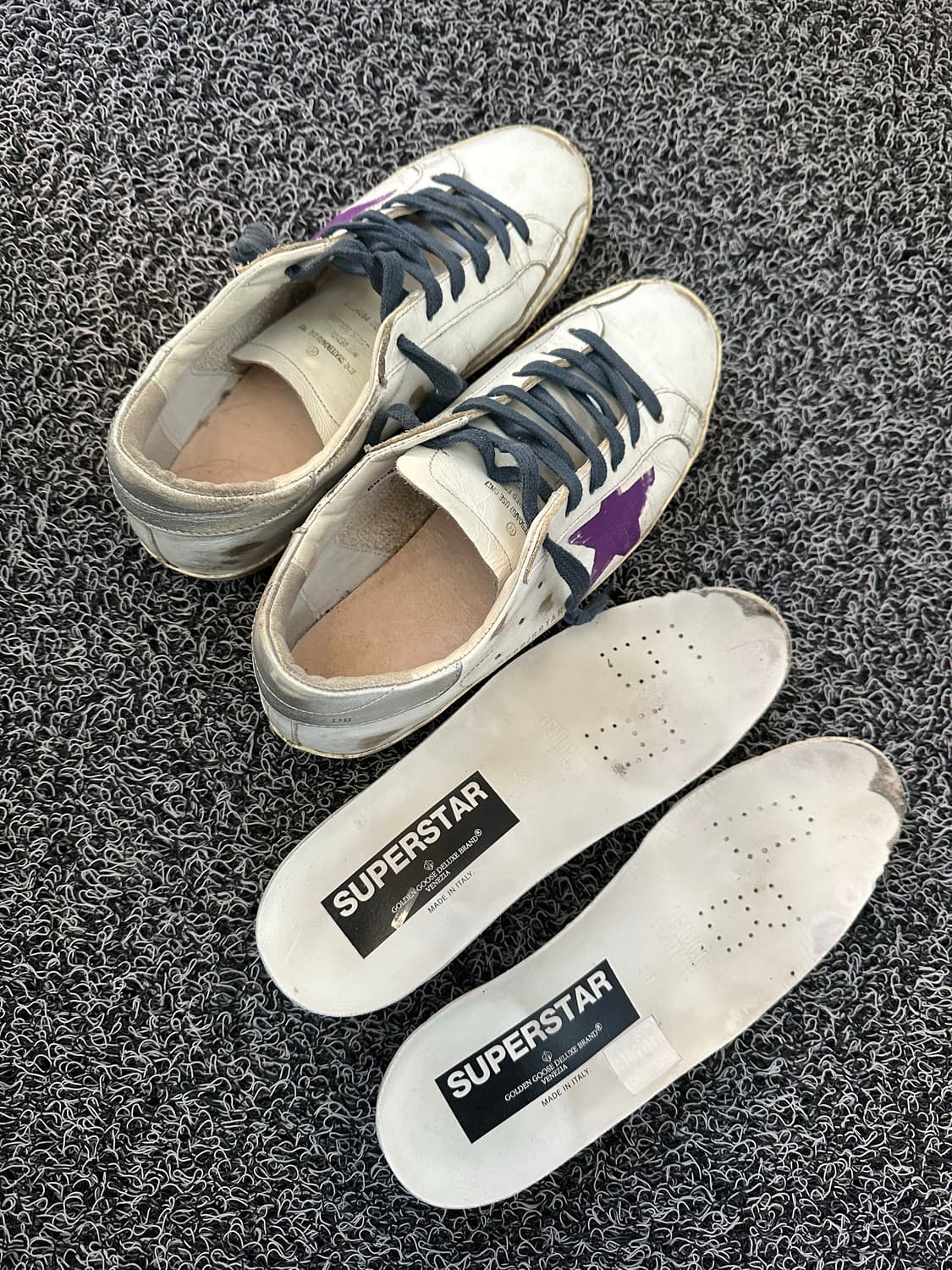 골든구스 슈퍼스타 스니커즈 화이트 퍼플  상품이미지6