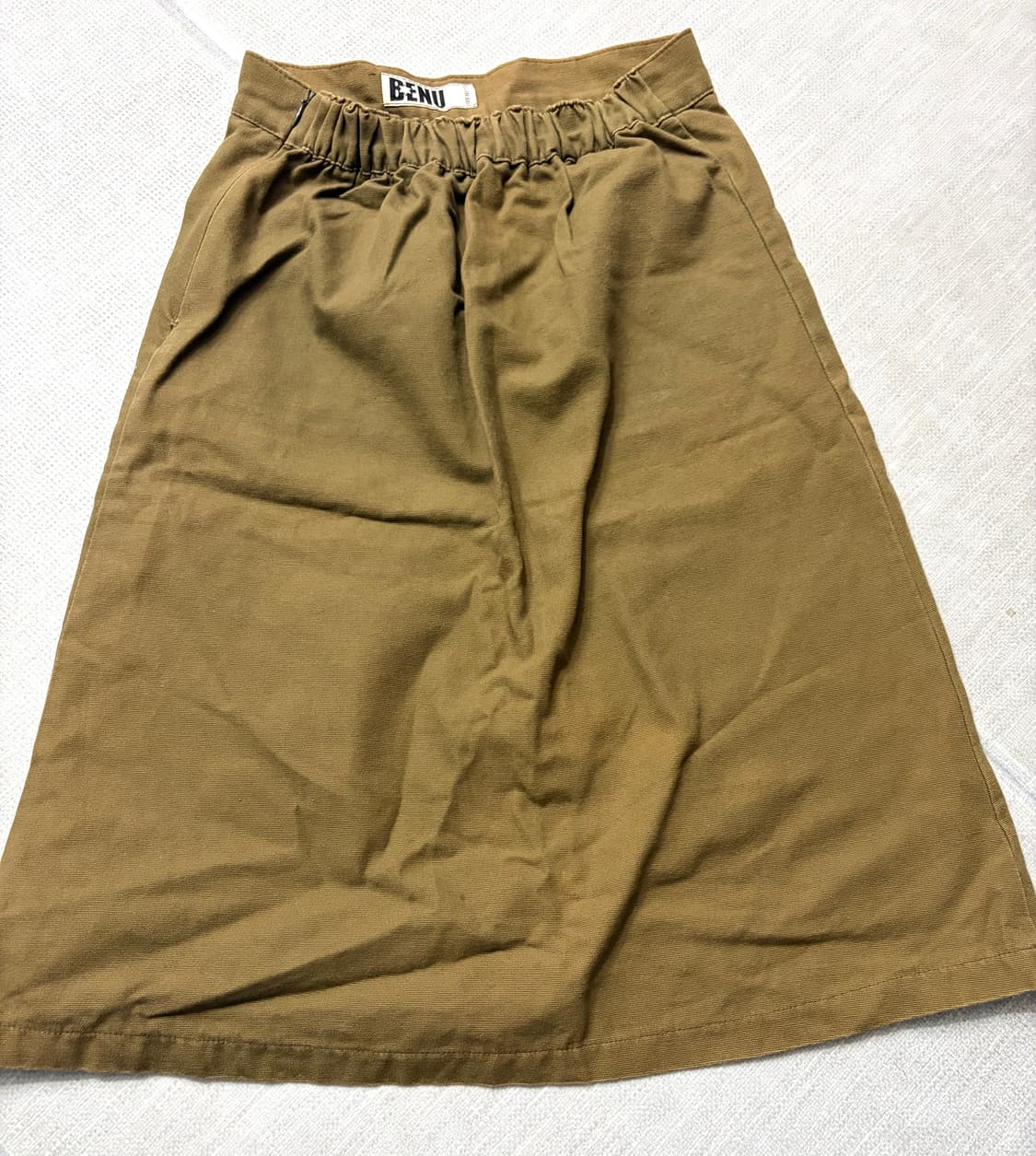 BENU 카키색 스커트 상품이미지1