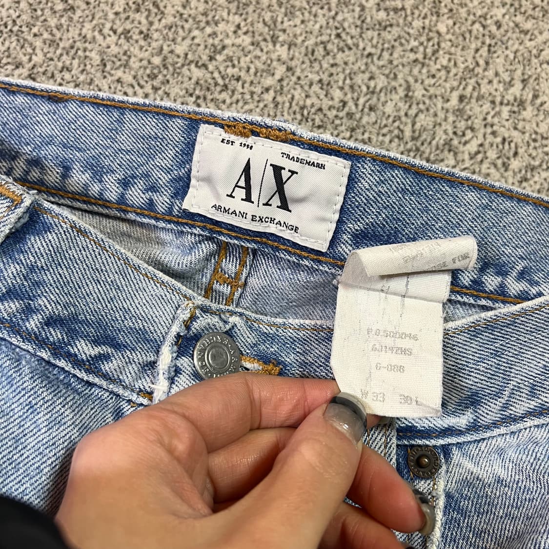 아르마니 익스체인지 데님 팬츠 상품이미지5