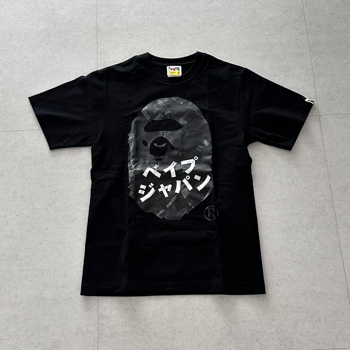 베이프 가타가나 반팔 티셔츠 블랙 S 새상품 상품이미지1