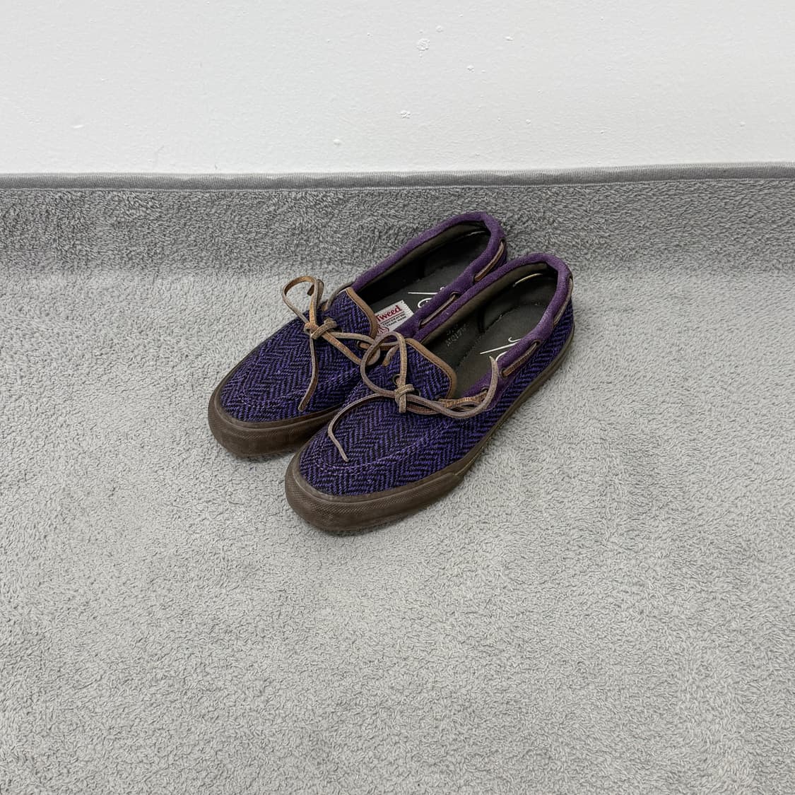 Needles x Harris Tweed boat shoes 상품이미지1
