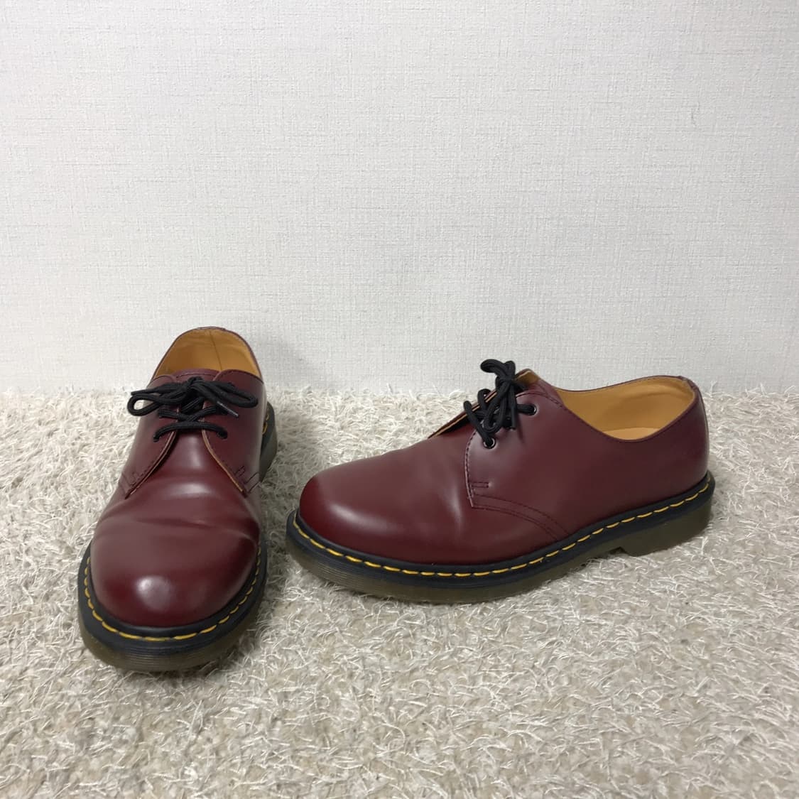 닥터마틴 체리색 3홀 워커 남성270 상품이미지1