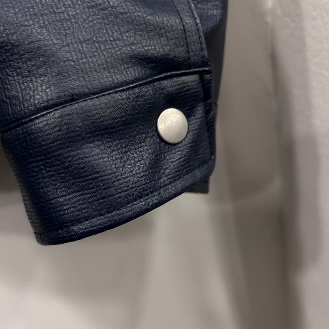 PAIR 램스킨 절개 슬리브 레더 봄버자켓 상품이미지4