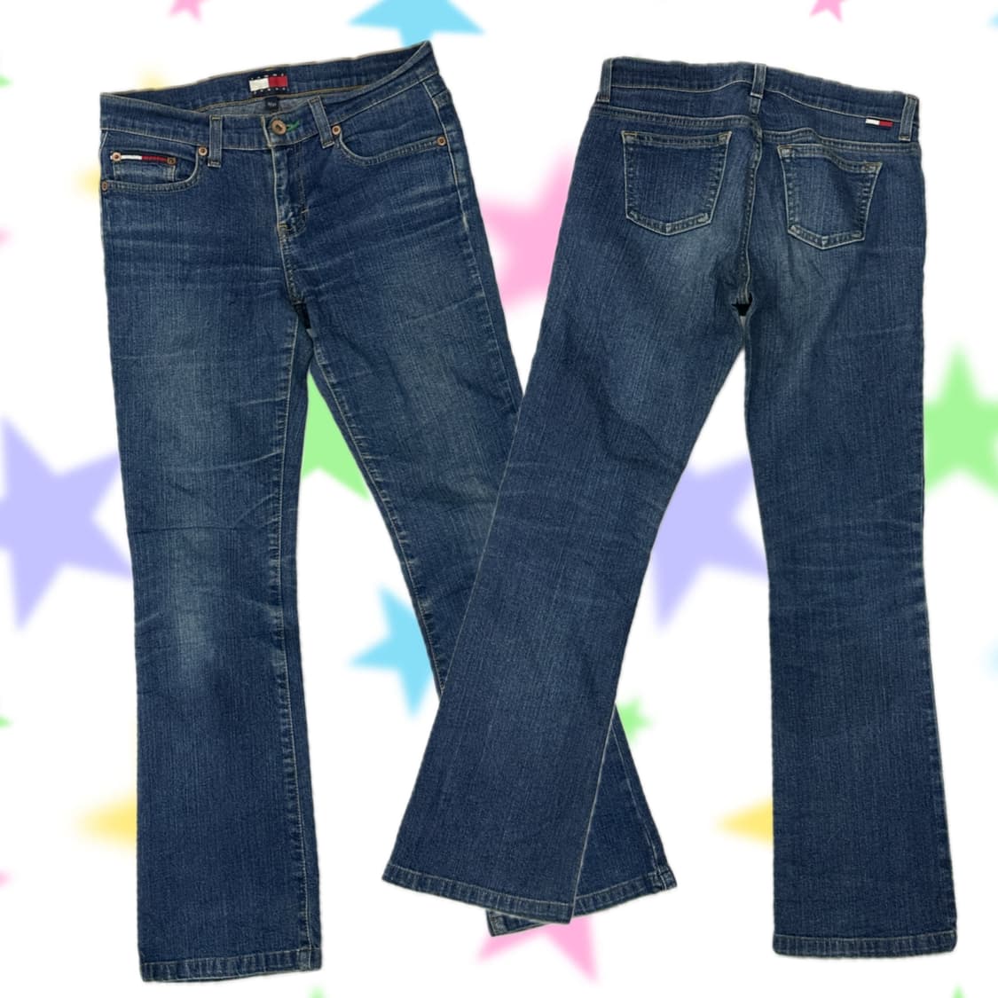 재팬 타미힐피거 중청 빈티지 부츠컷 워싱 데님팬츠 상품이미지1