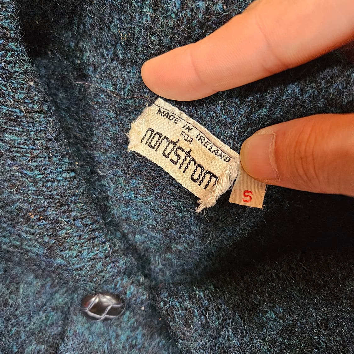 Nordstrom 빈티지 울 아가일 카라넥 니트 상품이미지4