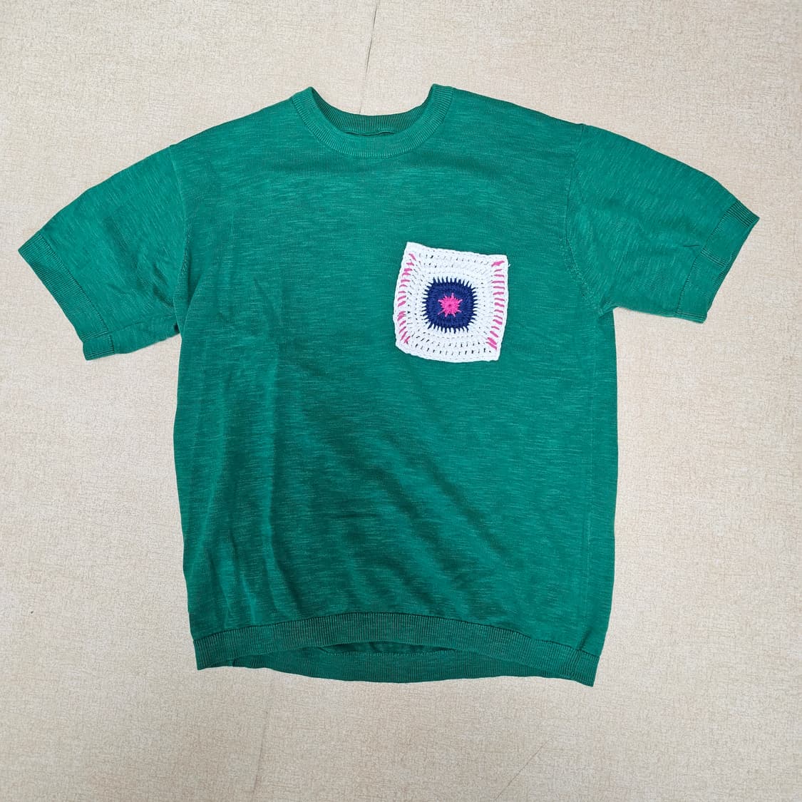 자라 반팔 니트 그린 M 새상품 상품이미지1