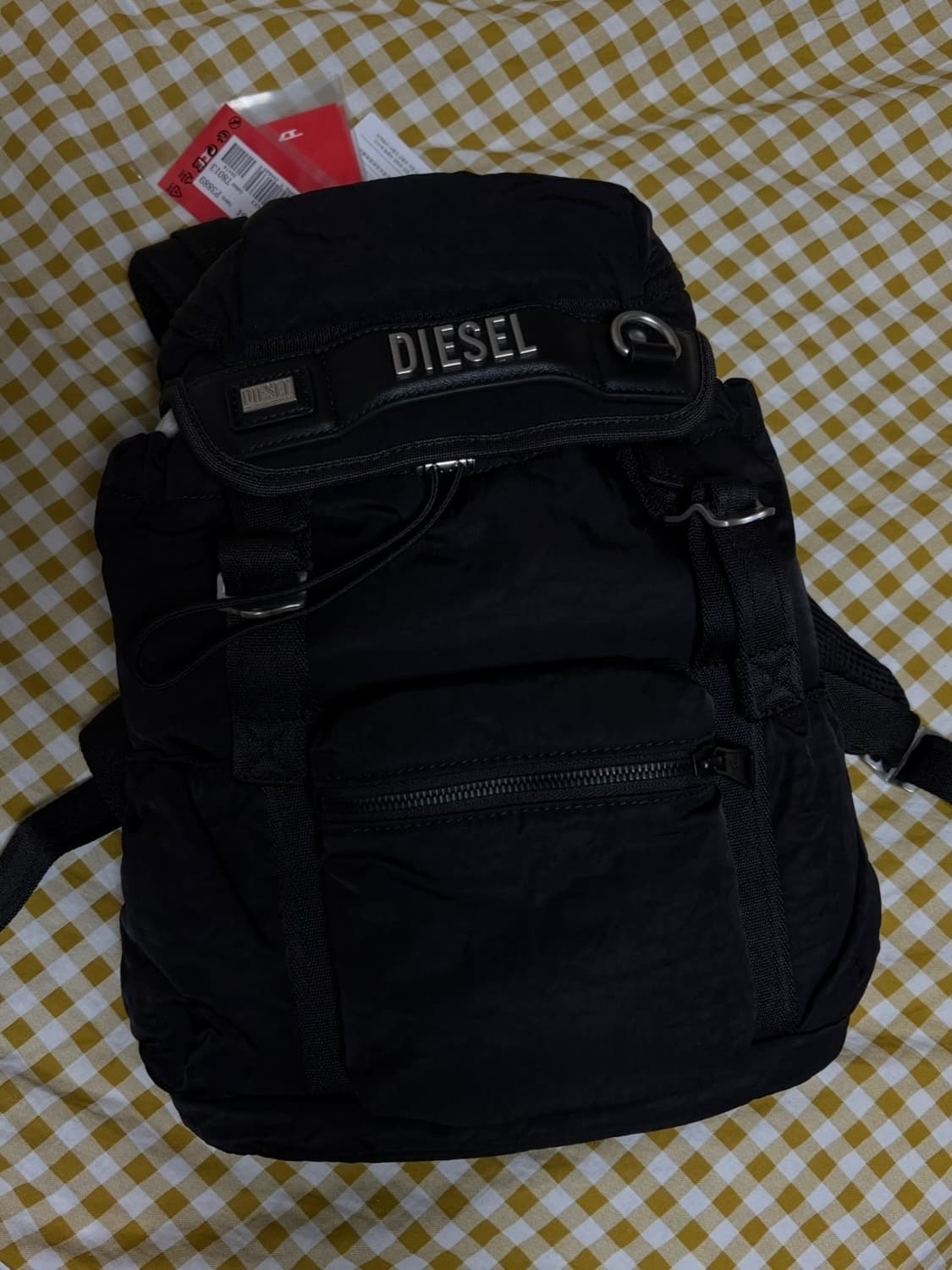 diesel 디젤 로고 백팩 블랙 상품이미지6