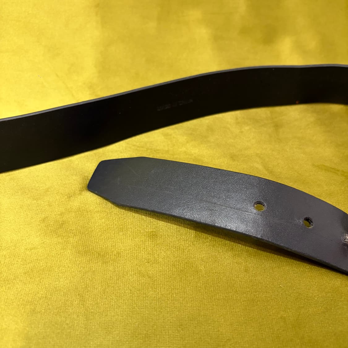 빈티지 블랙 PU 벨트 상품이미지4