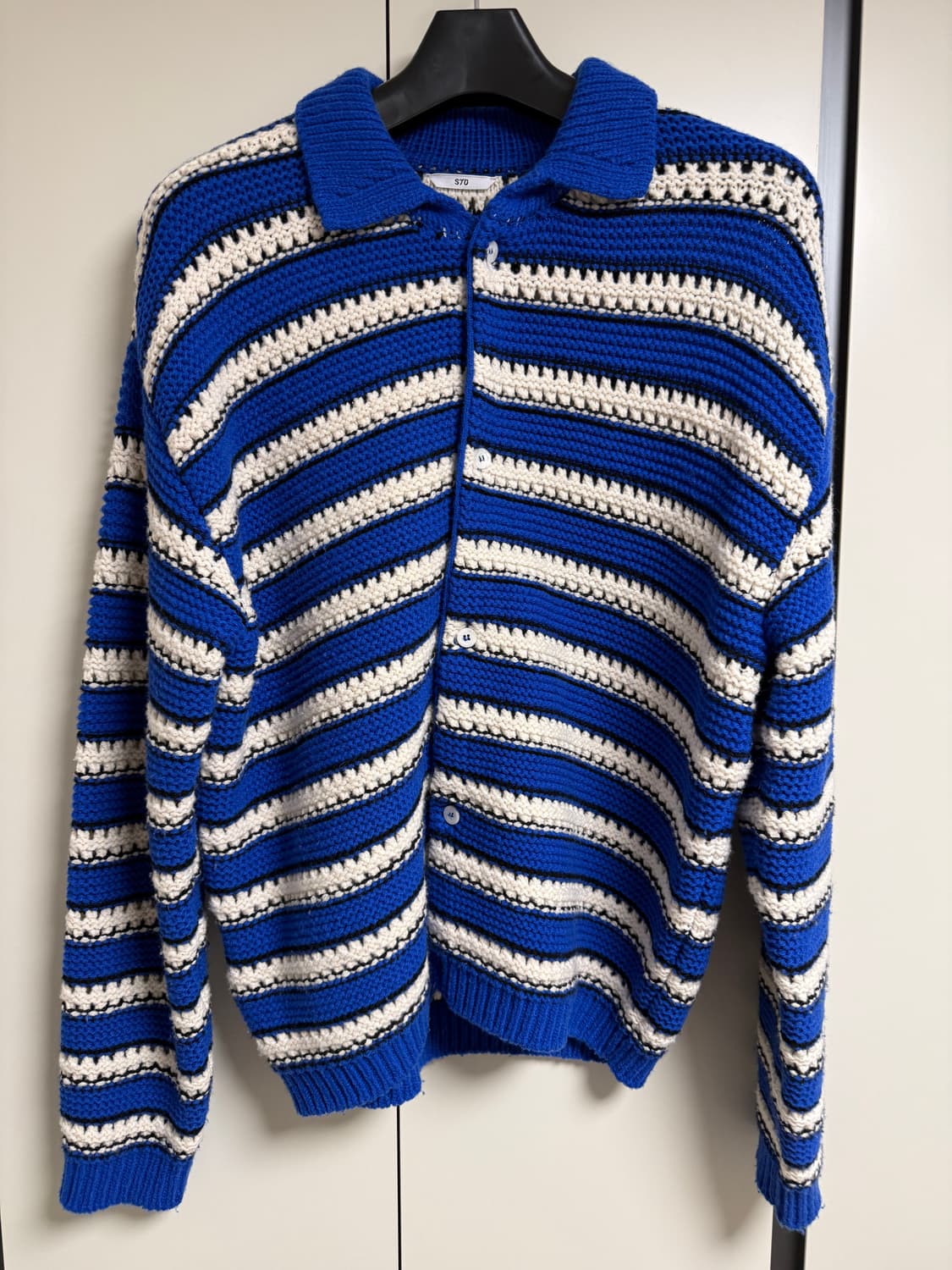 STU 스트라이프 가디건 L 상품이미지1