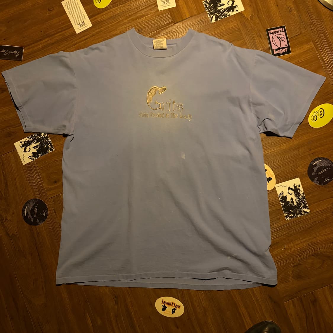90s Oneita Grits 싱글스티치 티셔츠 상품이미지1