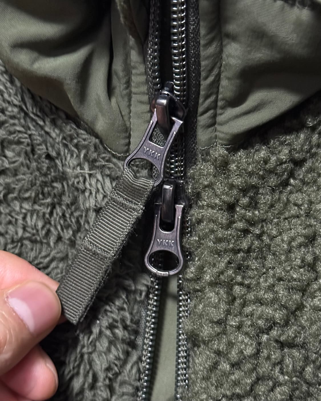 유니클로 엔지니어드가먼츠 엔가 카키 후리스 플리스 워크 자켓 S 밀리터리 상품이미지5