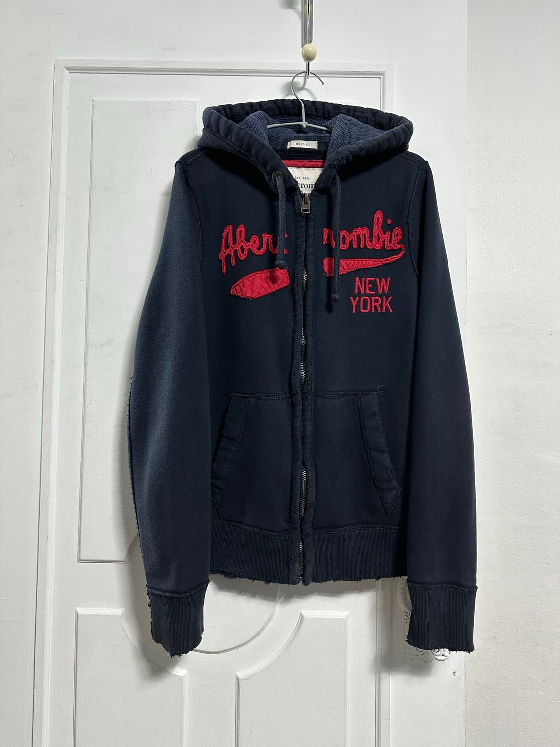 아베크롬비 로고 후드집업 상품이미지1