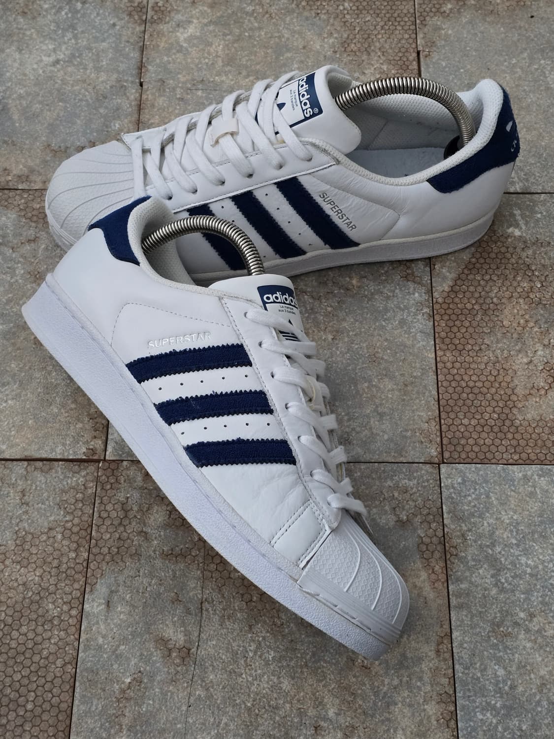 (275)아디다스 슈퍼스타 화이트 블루 상품이미지6