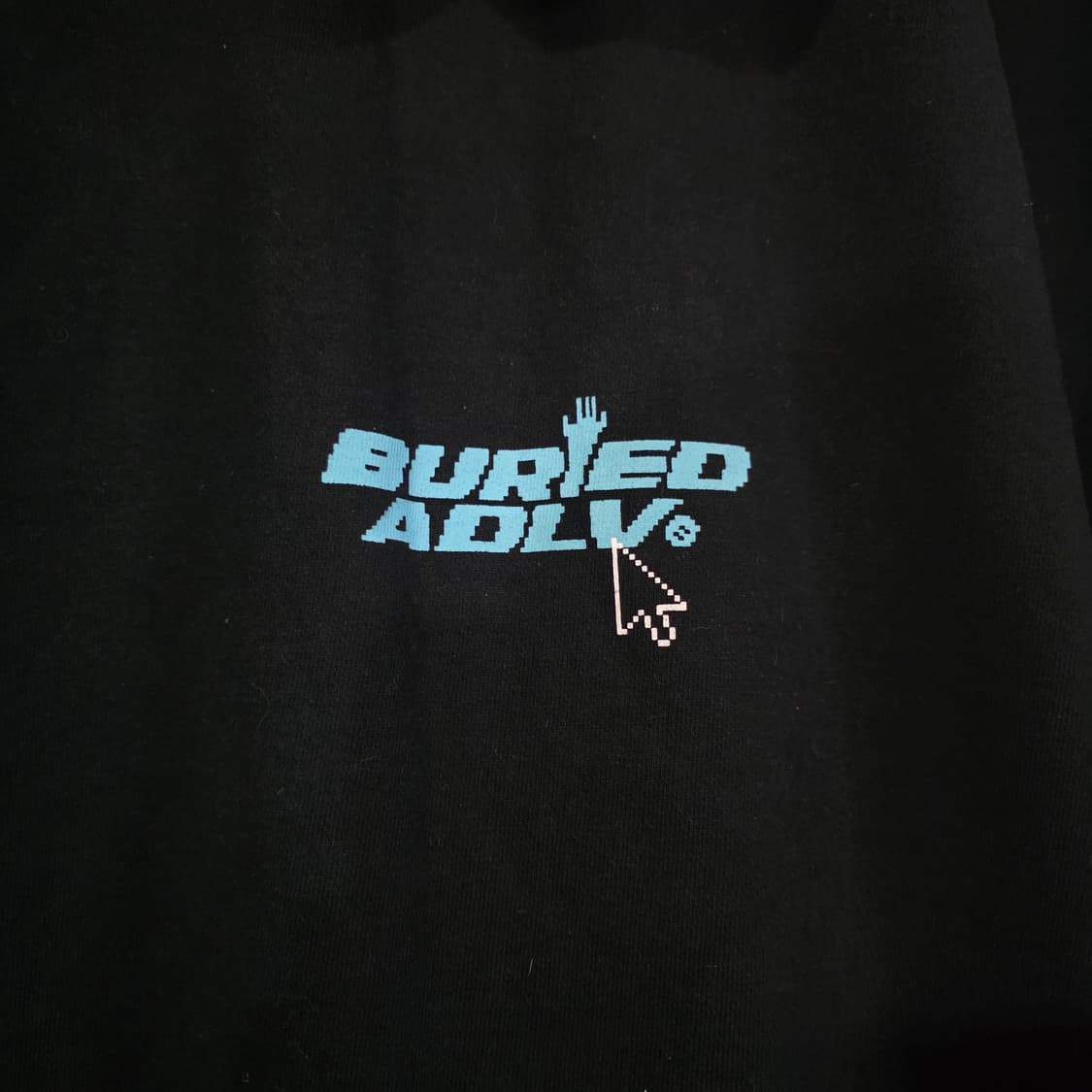 아크메드라비 x 배드얼라이브 콜라보 헤비코튼 블랙 후드티셔츠 2 상품이미지5