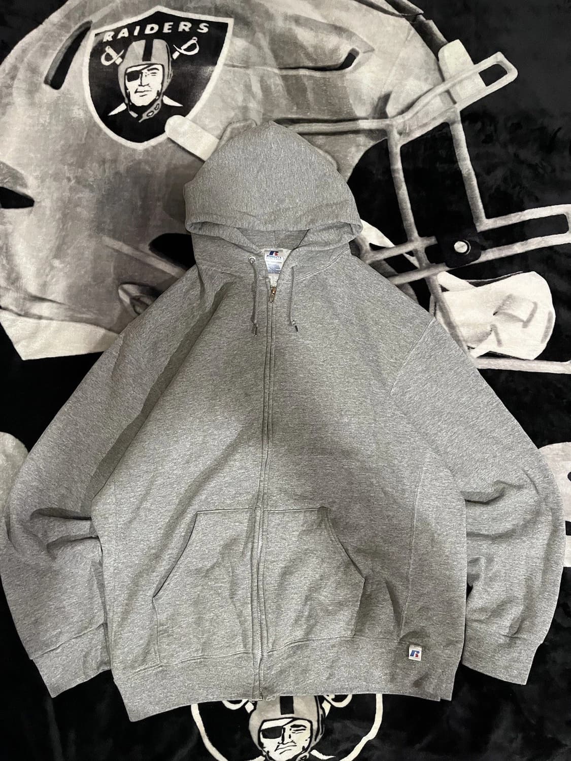 러셀 애슬레틱 스웻 후드집업 그레이 상품이미지1