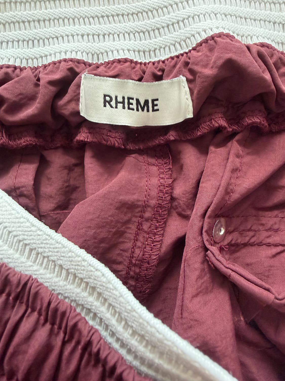 리임 RHEME 원마일 카고팬츠 버건디 상품이미지5