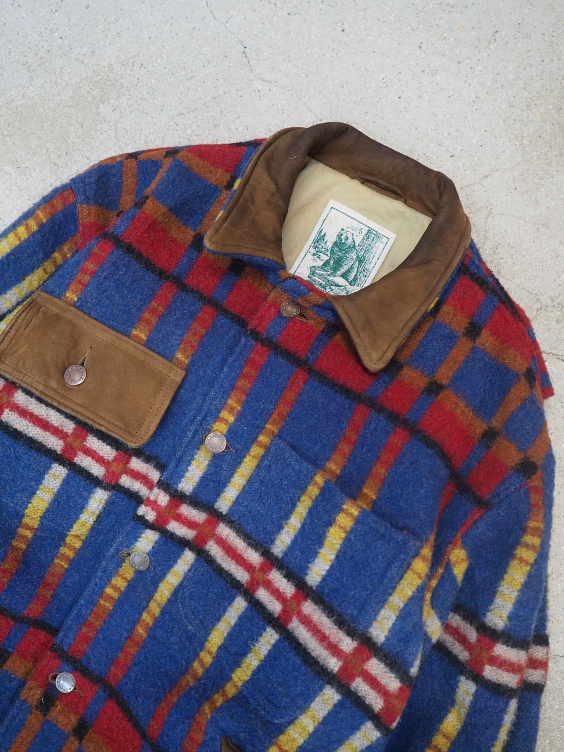 80's GOLDEN BEAR heavy wool jacket  상품이미지2