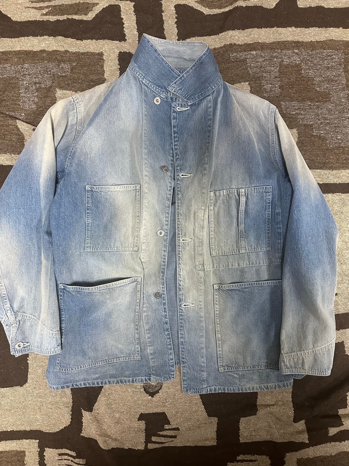 오베르쥬 선블리치 데님 커버올 42사이즈 상품이미지1