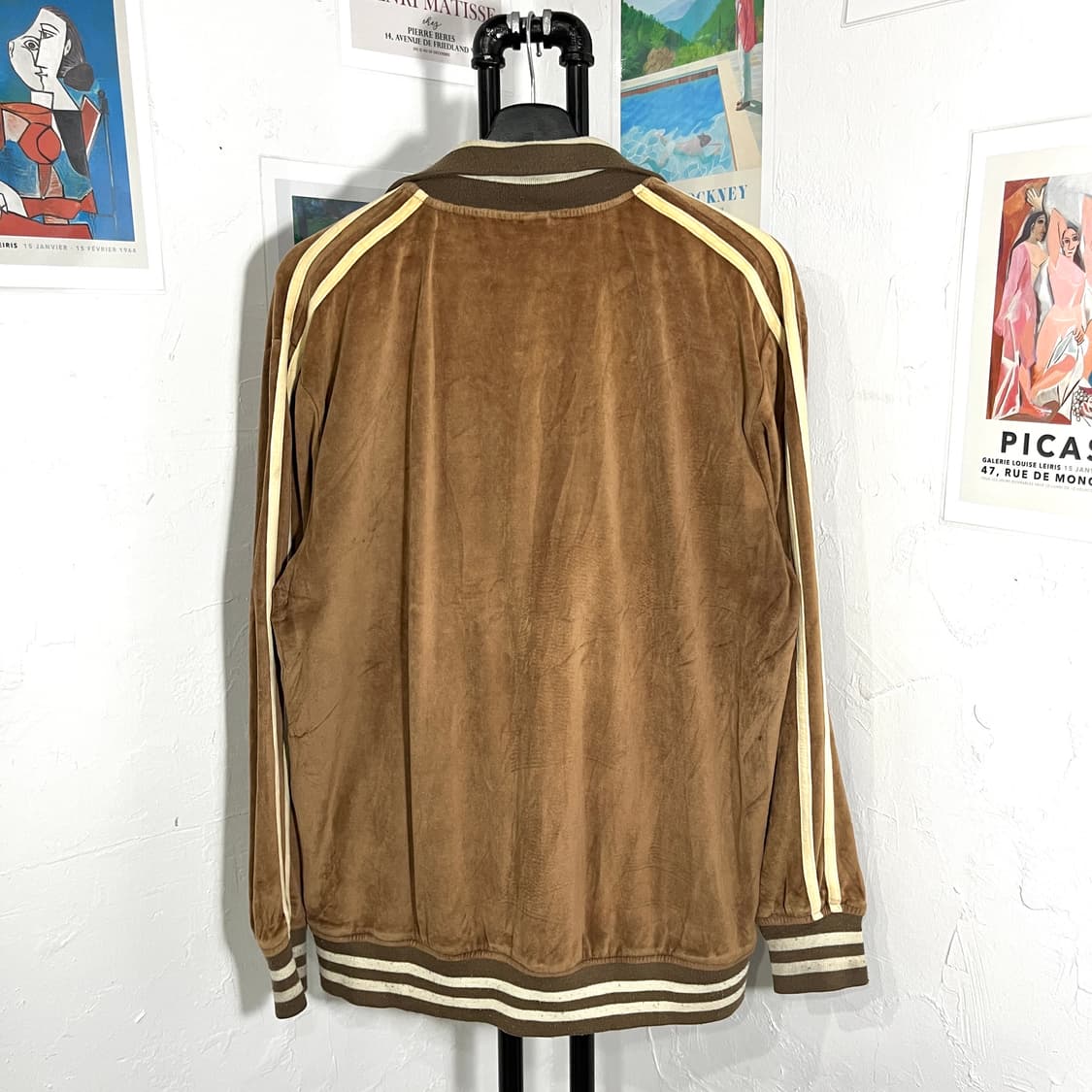 반스 사이드라인 벨벳 집업 상품이미지2