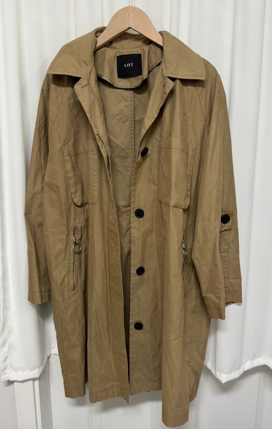LIST 리스트 베이지 트렌치코트 상품이미지2