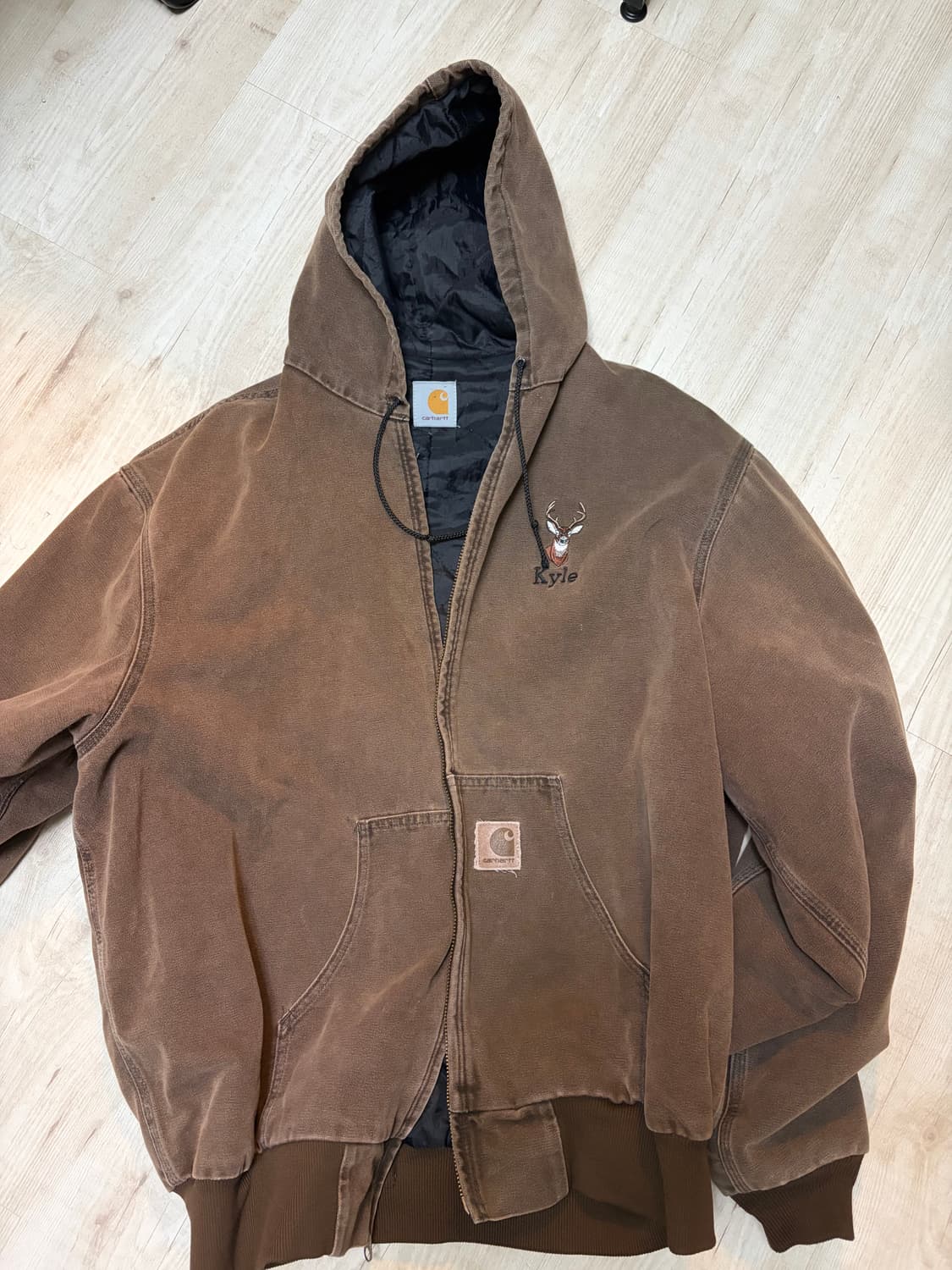 칼하트 데님 워시드 자켓 상품이미지1