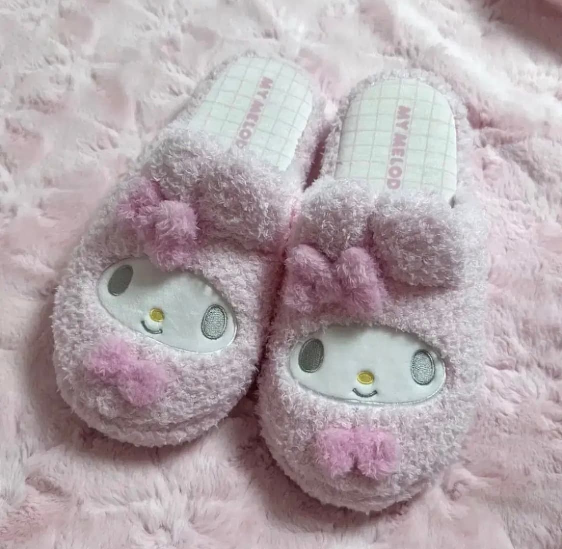 마이멜로디 얼굴 슬리퍼 털실내화 양산형 지뢰계 신발 통굽 히메갸루 빈티지 상품이미지1