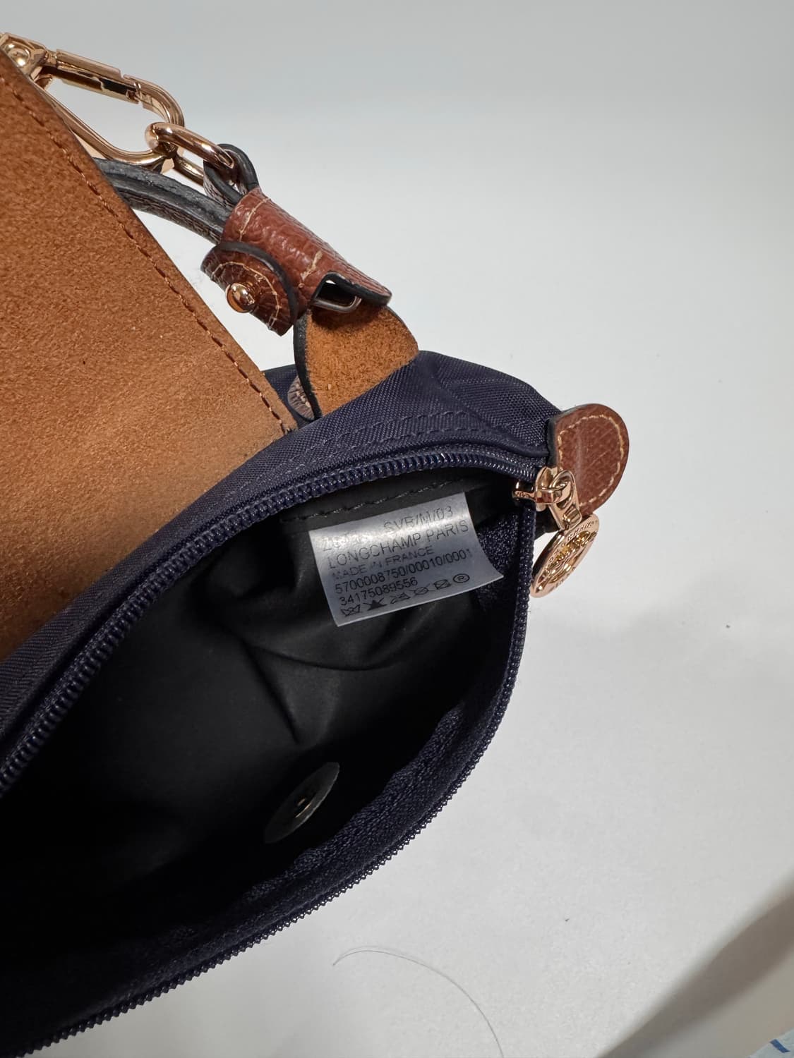 롱샴 르 플리아쥬 XS 네이비 크로스백 상품이미지8
