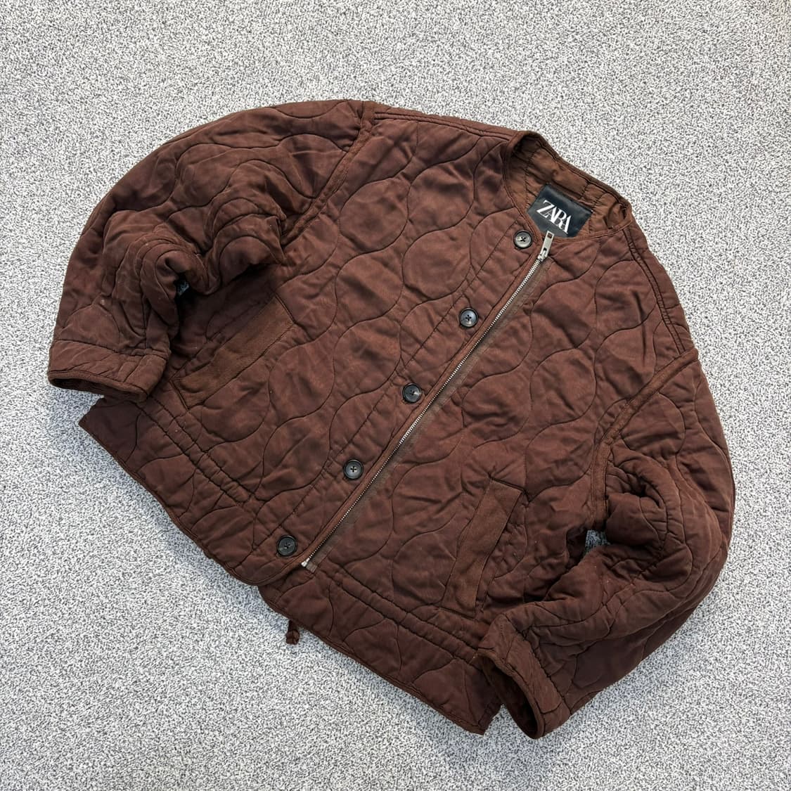 M 자라 여성 퀄팅 자켓 허리스트링 0421J 상품이미지1