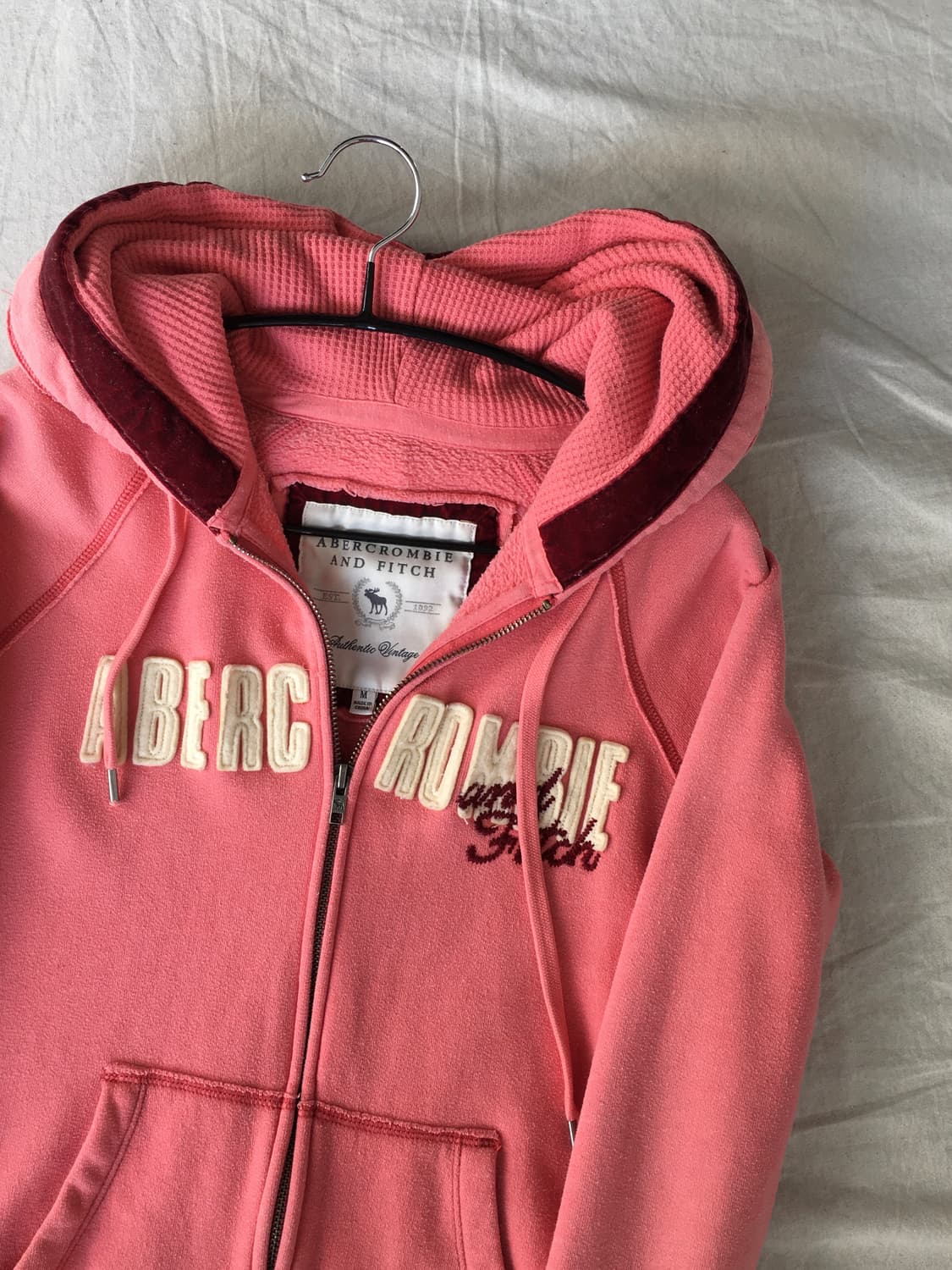 아베크롬비 로고 후드집업 상품이미지4