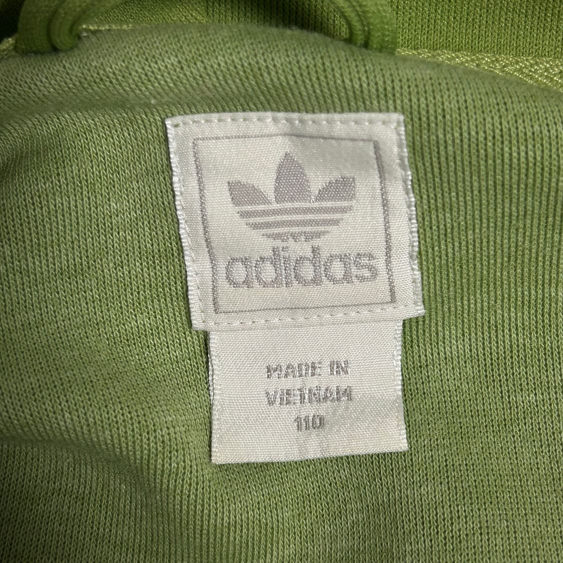 00s 아디다스 플락 후드 집업 져지 그린 연두 말차맛 초록 110 2X 상품이미지7