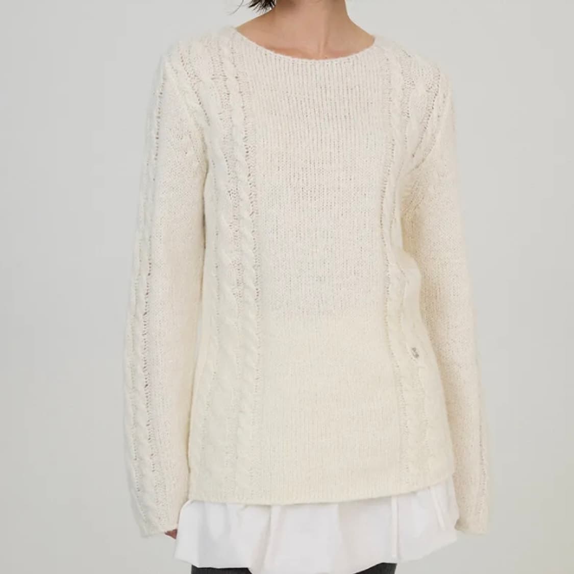 썸웨어버터 Some Cable Long Sleeve Knit 니트 상품이미지2