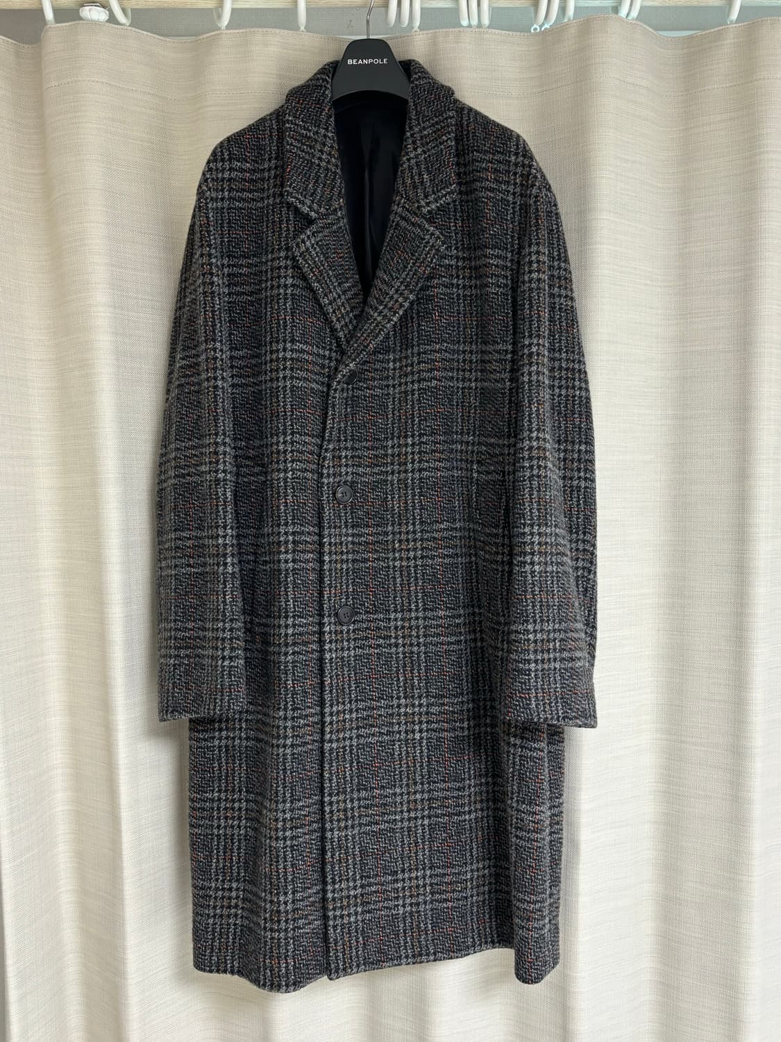 솔리드옴므 체크 싱글코트 52 상품이미지1