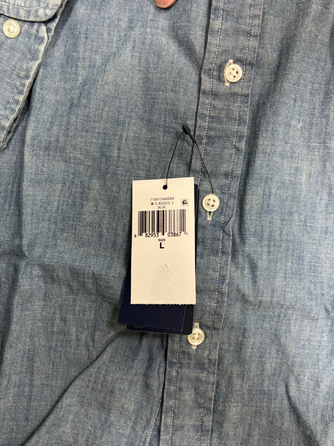 폴로 랄프로렌 샴브레이 셔츠 L / 폴로 데님 셔츠 L 상품이미지4