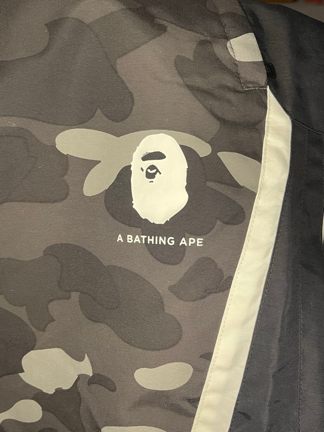Bape 우븐 블랙카모 트랙팬츠 상품이미지3