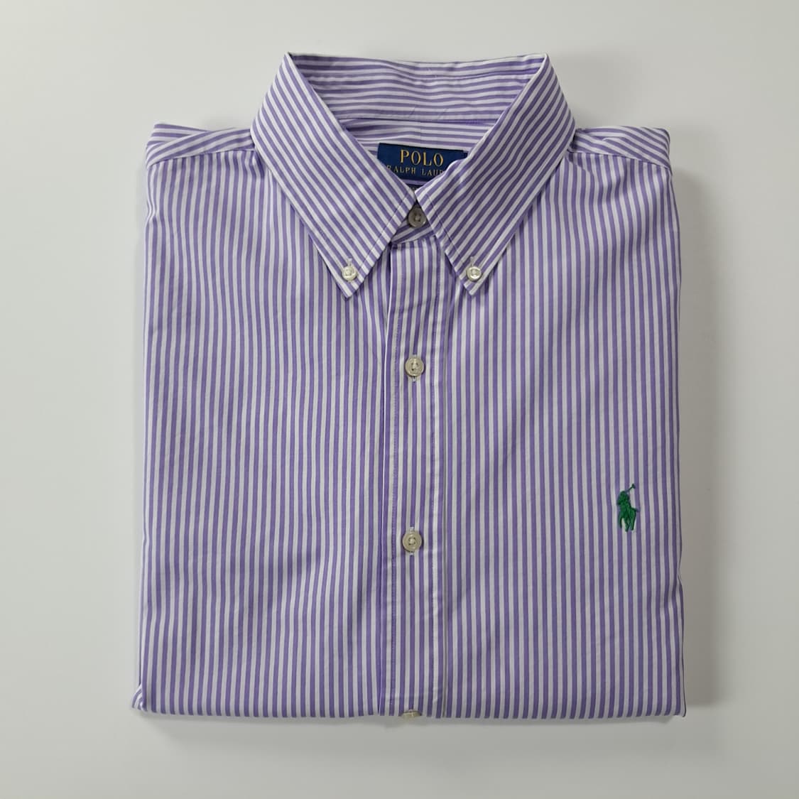 CJ127 XL 폴로 QR 엘라스틴 클래식핏 퍼플 스트라이프 셔츠 남방 상품이미지9