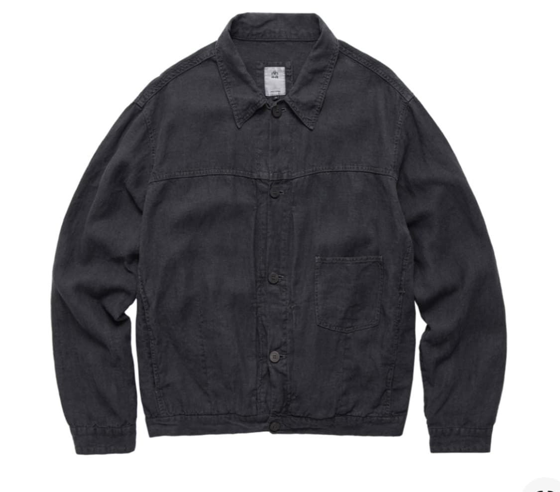 (4)폴리테루 린넨 트러커 자켓 잉크퍼플 상품이미지1