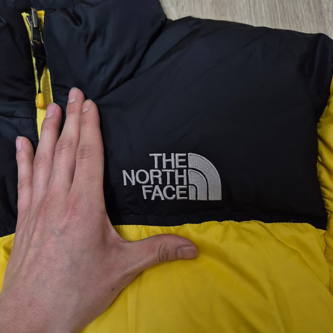 노스페이스 700 구형 눕시 옐로우 구스다운 패딩 점퍼 M(95) 상품이미지6