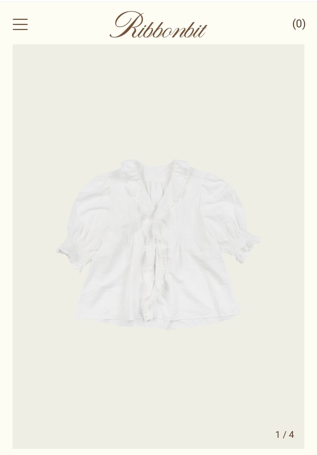 리본빛 Rosie Ruffle Blouse 상품이미지8
